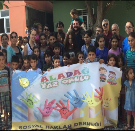 Aladağlı çocuklar için yaz okulu açıldı