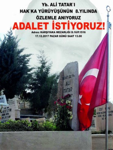 Ali Tatar ölümünün 8. yılında mezarı başında anılacak