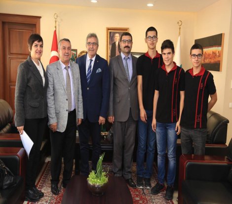 Bandırma Anadolu Lisesi'nden Başkan Mirza'ya ziyaret