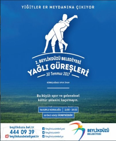 Beylikdüzü Belediyesi 2. Geleneksel 'Yağlı Güreş Festivali' 30 Temmuz'da