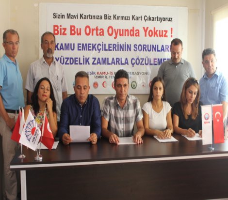 Birleşik Kamu İş Konfederasyonu, AKP'ye mavi kart yerine kırmızı kart gösterdi