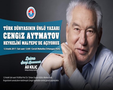 Cengiz Aytmatov heykeli Maltepe'de açılıyor
