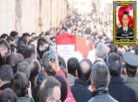 Diyarbakır'da Şehit olan polis Nevşehir'de toprağa verildi