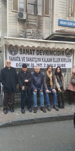 Eğitim-İş 2 nolu şubeden #Müjdat Gezen Sanat Merkezi'ne dayanışma ziyareti