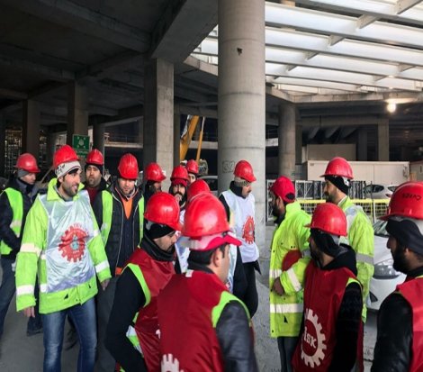 Eroğlu Skyland’de işçilerin direnişi sürüyor Eroğlu Skyland’de işçilerin direnişi sürüyor