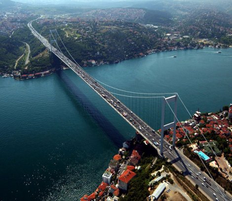 Fatih Sultan Mehmet Köprüsü'nde çalışma