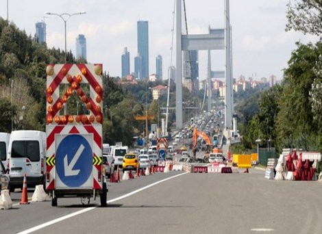 Fatih Sultan Mehmet Köprüsü'ndeki çalışmalar tamamlandı
