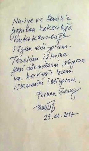 Ferhan Şensoy'dan Gülmen ve Özakça isyanı: Herkesin bunu istemesini istiyorum
