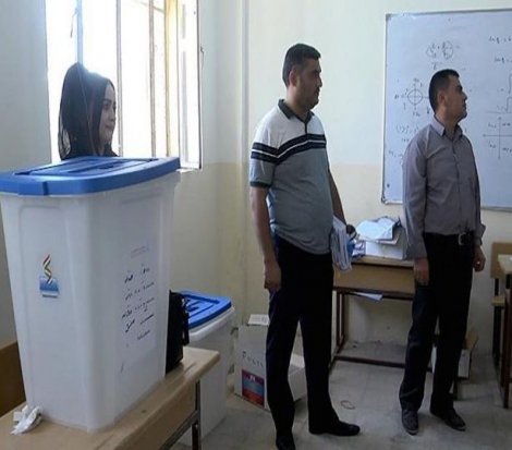 IKBY'de referandum için sandıklar kuruldu