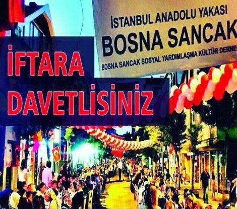 İstanbul Anadolu Yakası Bosna Sancak Derneği'nden sokak iftarı