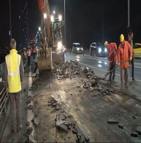 İstanbul'da 2.5 ay sürecek köprü çalışması başladı