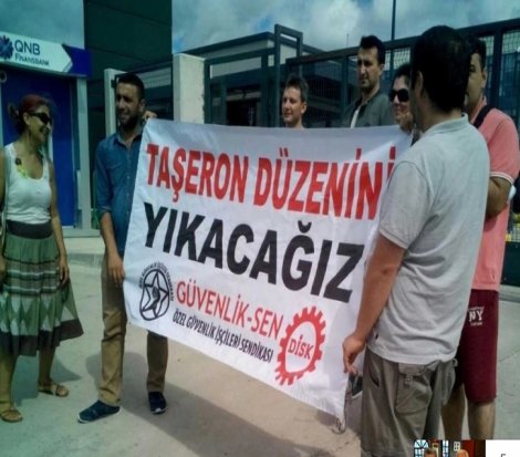 Kadro isteyen güvenlik işçileri işten atıldı