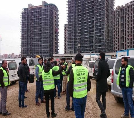 Kocaeli inşaat işçileri direnişte