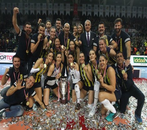 Kupa Voley şampiyonu 3. kez Fenerbahçe