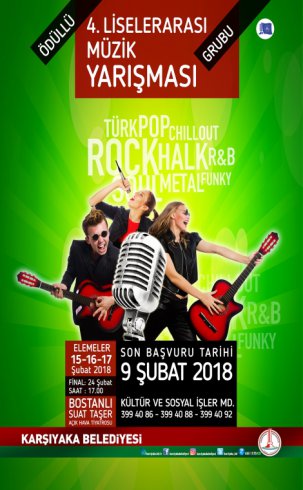 Liseli müzik grupları Karşıyaka’da yarışıyor
