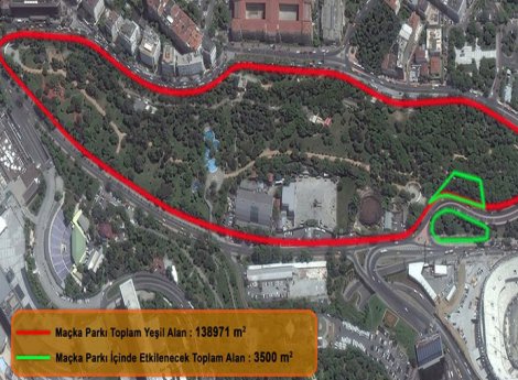Maçka Parkı için tünelin güzargahı değiştirildi