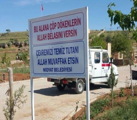 Midyat Belediyesi: Bu alana çöp dökenlerin Allah belasını versin