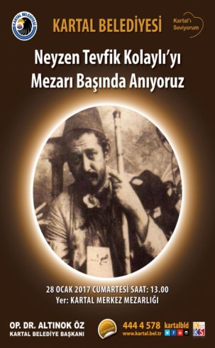 Neyzen Tevfik ölmünün 64. yılında Kartal'da anılacak