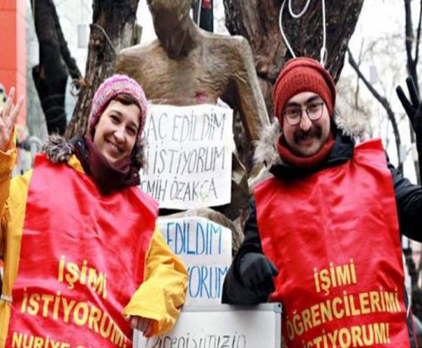 Nuriye Gülmen ve Semih Özakça'nın başlattıkları açlık grevi 8. gününde