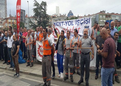Şişli Belediyesi işçilerinin eylemine DİSK'ten destek çağrısı Şişli Belediyesi işçilerinin eylemine DİSK'ten destek çağrısı