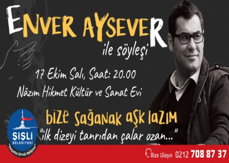 Şişli Edebiyat Günleri Enver Aysever ile başlıyor