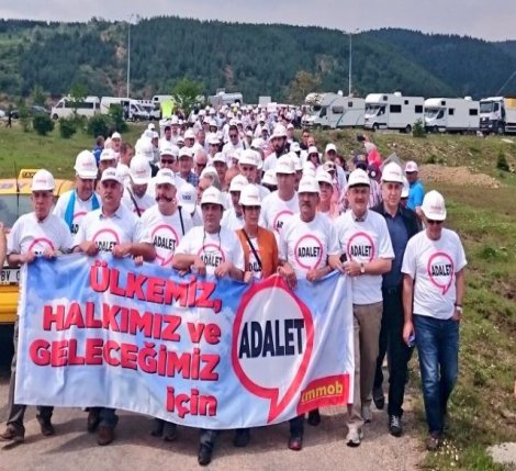 TMMOB'den 'Adalet Yürüyüşü'ne destek