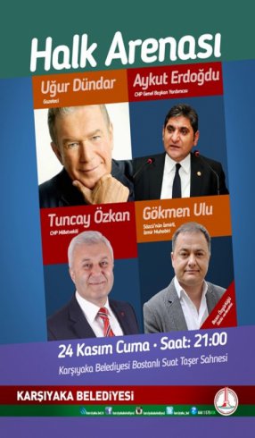 ‘Uğur Dündar ile Halk Arenası’ Karşıyaka’da