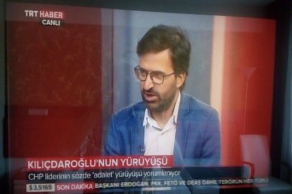 Adalet Yürüyüşü halkın tamamından vergi alan TRT'de 'sözde' yer buldu!