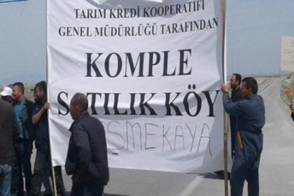 Aksaray'da köylüler borçları yüzünden yolu kapattı