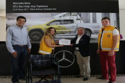Bodrum Belediyesi’ne tekerlekli sandalye bağışlandı