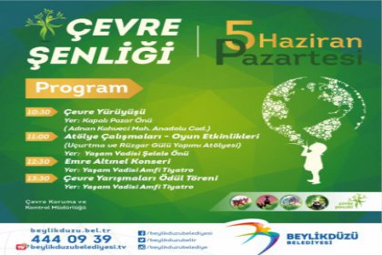 Çevre şenliği 5 Haziran'da Yaşam Vadisi'nde