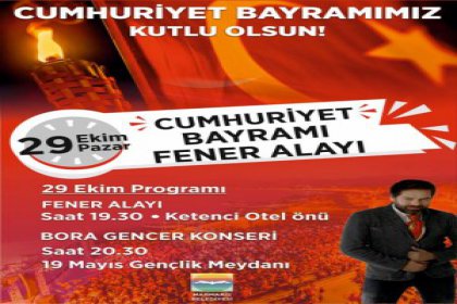 Cumhuriyet'in 94. yaşına muhteşem kutlama