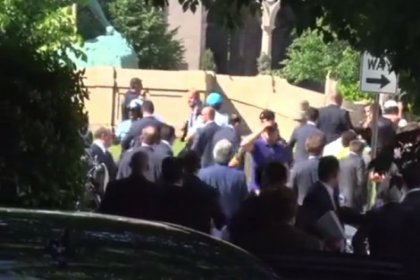 Erdoğan'ın Washington'daki kavgayı izlediği anın görüntüleri yayınlandı