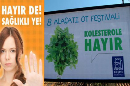 Festival afişlerinde 'Hayır'lı mesaj