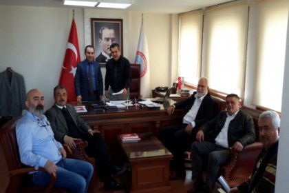 İmambakır Üküş, Eğitim-İş'i ziyaret etti