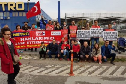 İşçilerden Metro markette işgal eylemi