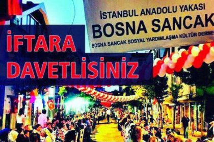 İstanbul Anadolu Yakası Bosna Sancak Derneği'nden sokak iftarı