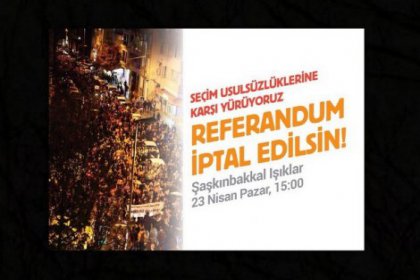 İstanbul'da 'referandum iptal edilsin' yürüyüşü