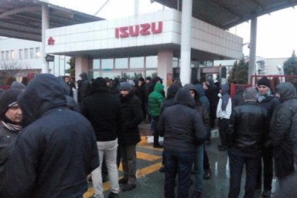 Isuzu işçileri, patronun dayatmalarına karşı direnişe başladı