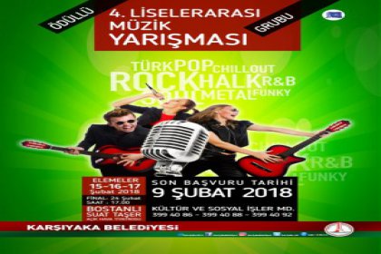 Liseli müzik grupları Karşıyaka’da yarışıyor