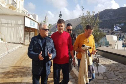 Marmaris Belediye Başkanı Ali Acar, felaket sonrası Simi adasını ziyaret etti