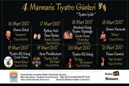 Marmaris Tiyatro Günleri'nin 4.'sü Genco Erkal'la perdelerini açıyor