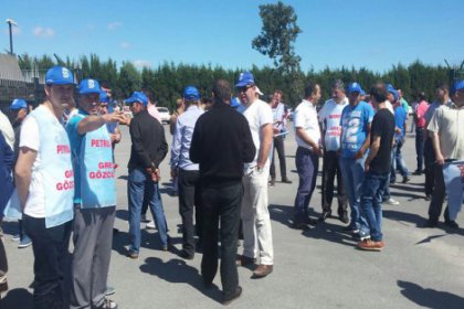 Mutlu Akü işçileri greve başladı