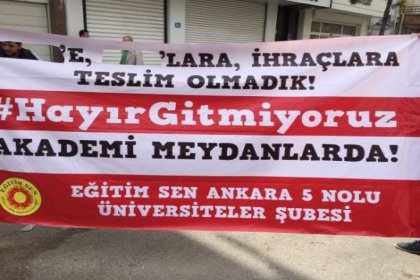 Polisten pankart sansürü!