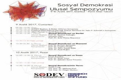 Sosyal Demokrasi Ulusal Sempozyumu sonuç bildirisi yayımlandı