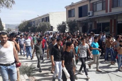 Suriyeli ve Türkiyeli saya işçileri ücretlerinin arttırılması için iş bıraktı