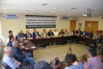 'TMMOB susturulamaz; yaşasın örgütlü mücadelemiz'