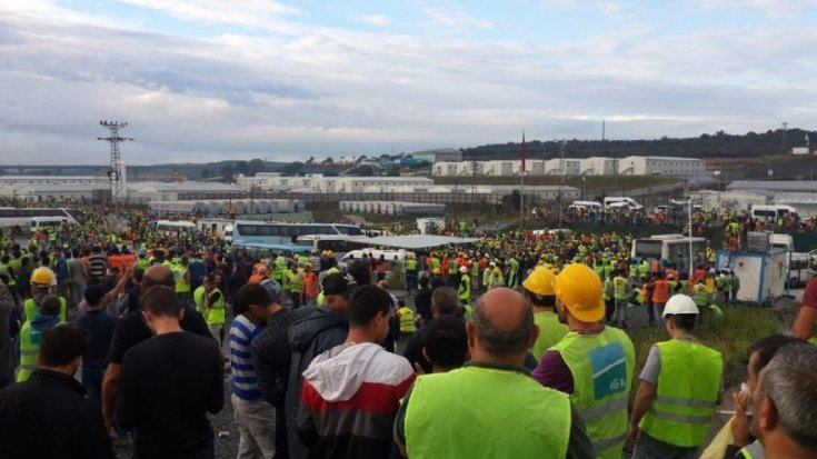 3. havalimanı inşaatındaki eyleme katılan işçi: Kimse bizi kışkırtmadı, herkes öyle doldu ki