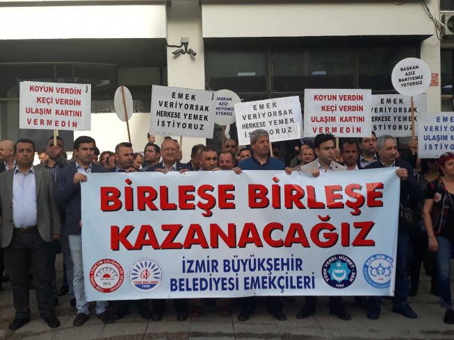 İzmir'de 4 sendikadan ulaşım için ortak eylem