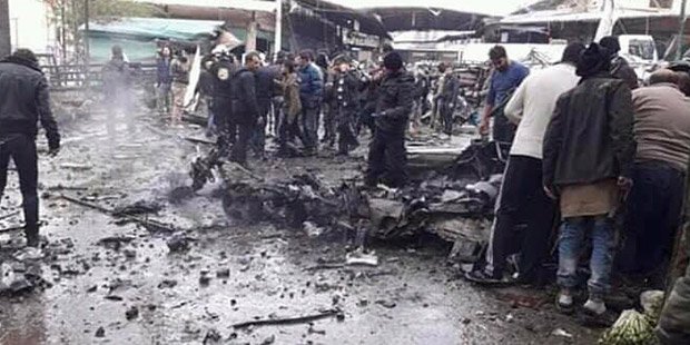 Afrin'de pazar yerinde patlama: En az 4 ölü, 20 yaralı